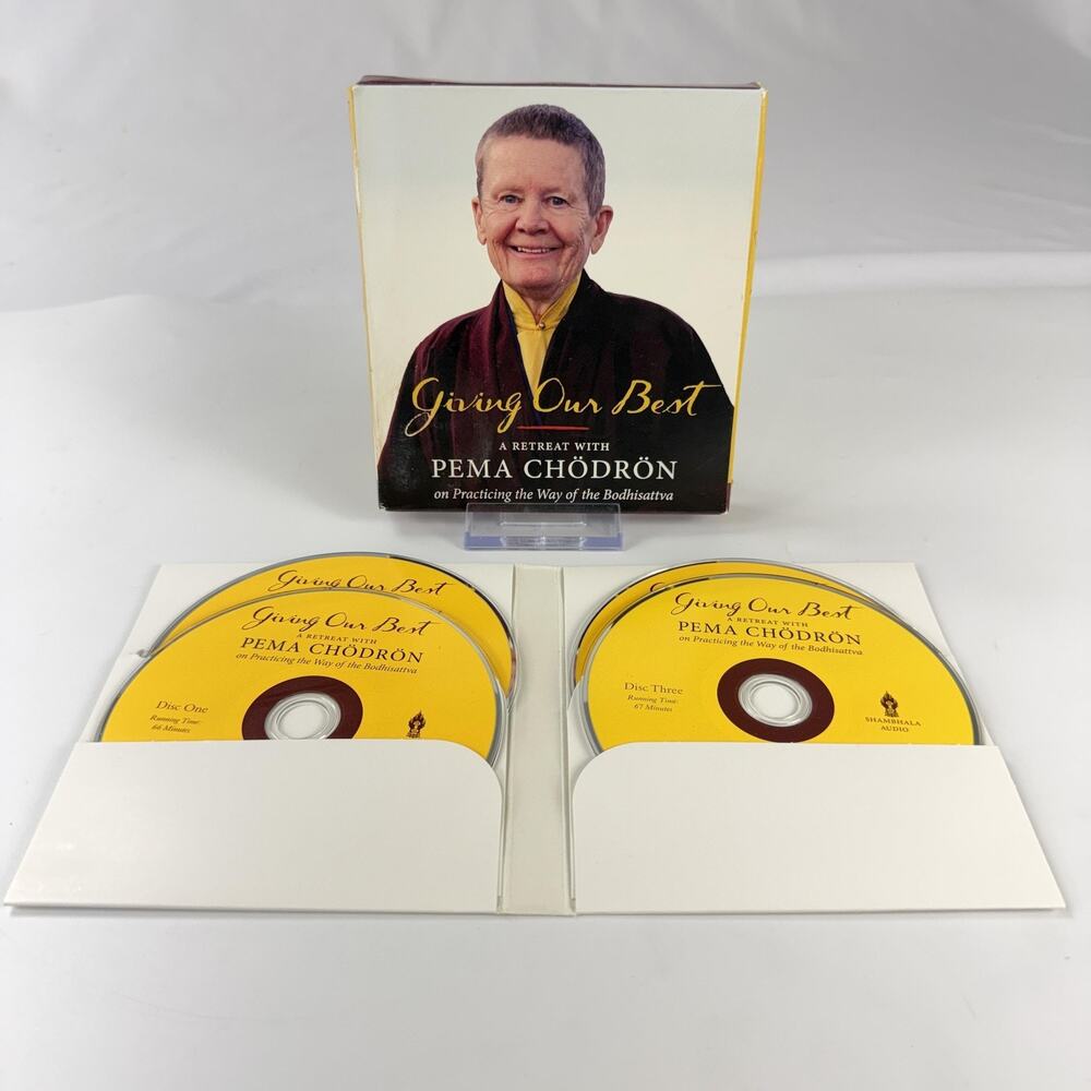 Giving Our Best Pema Chodron Audio CD 4 Disc Retreat Set Shambhala USA Buddhism